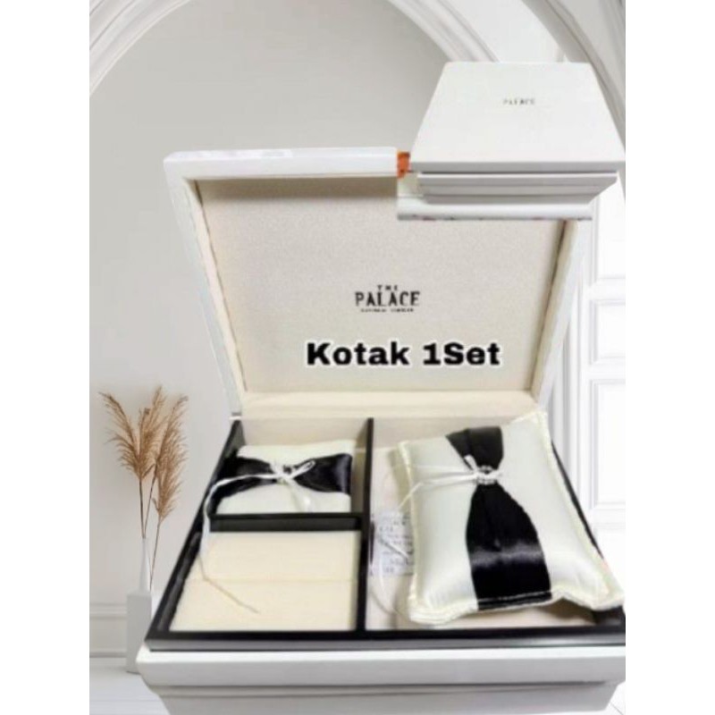 BOX WEDDING RING THE PALACE SET JEWELLERY NEW ORIGINAL THE PALACE JEWELLERY TANPA HARDCOVER FREE BAG
