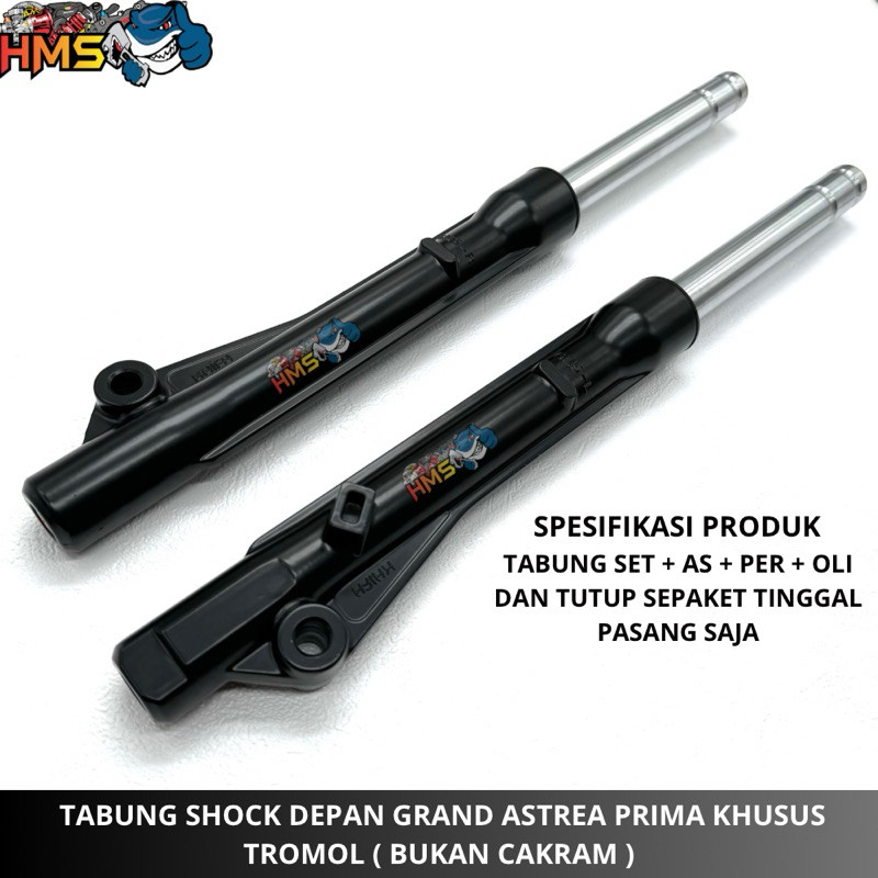 SHOCKBREAKER TABUNG DEPAN AS SHOCK DEPAN GRAND ASTREA PRIMA KHUSUS TROMOL ( BUKAN CAKRAM ) 1SET SEPA