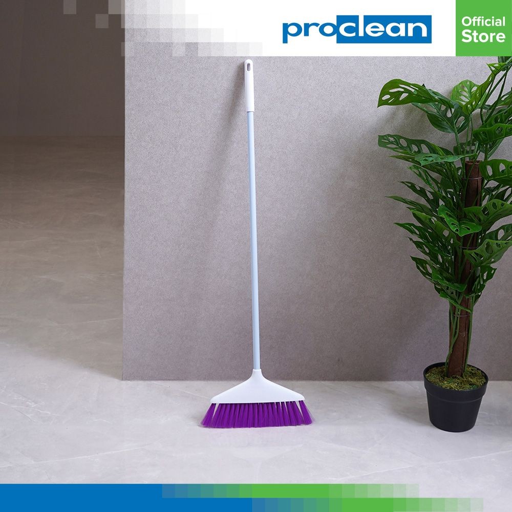 Proclean Sapu - Ungu Putih Sapu Lantai Penyapu Rumah Alat Sapu Broom Rumah
