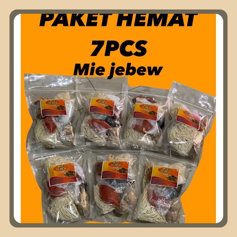 

Paket Hemat 7Pcs Mie Jebew Garut Pedas Nampol