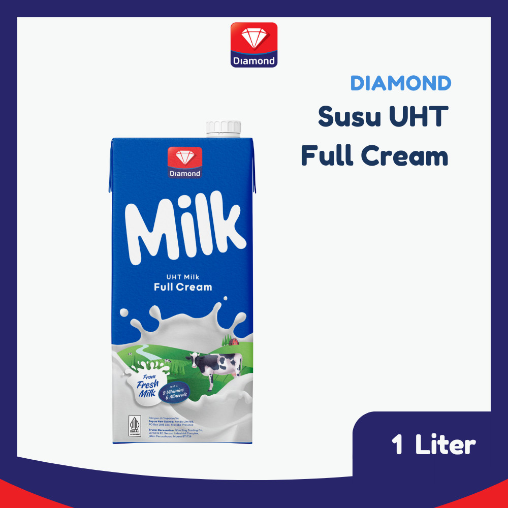 

Diamond Milk Susu UHT Full Cream 1 L