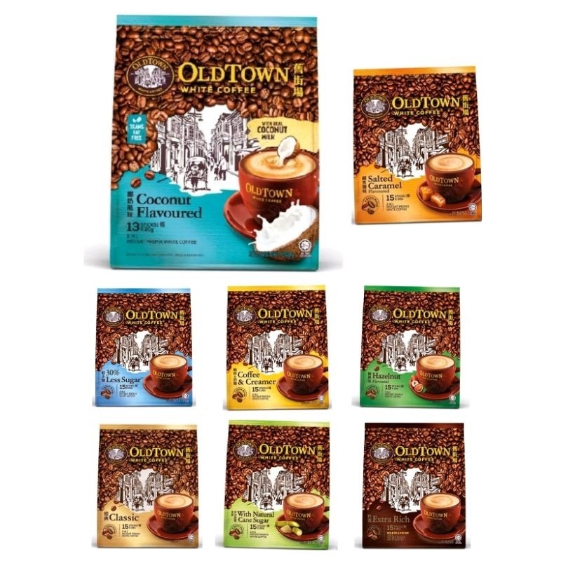 

Old Town white coffee all varian (1 pack = 15 sticks)