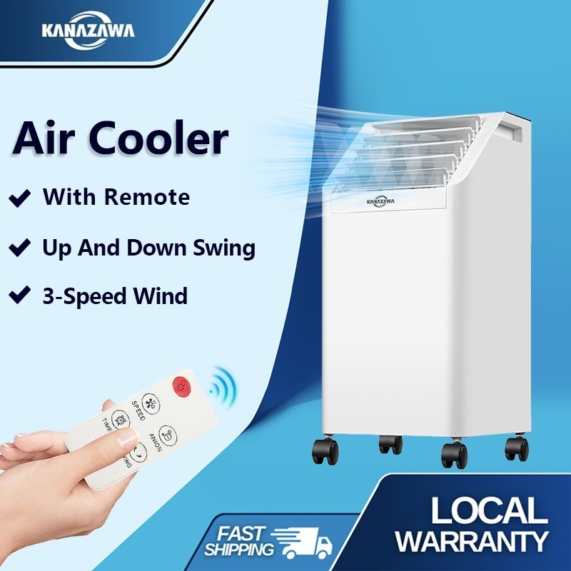 KANAZAWAK ipas Angin Pendingin Kipas AC Rumahan Tangki 4L Jangkauan Udara Luas Kipas Angin AC