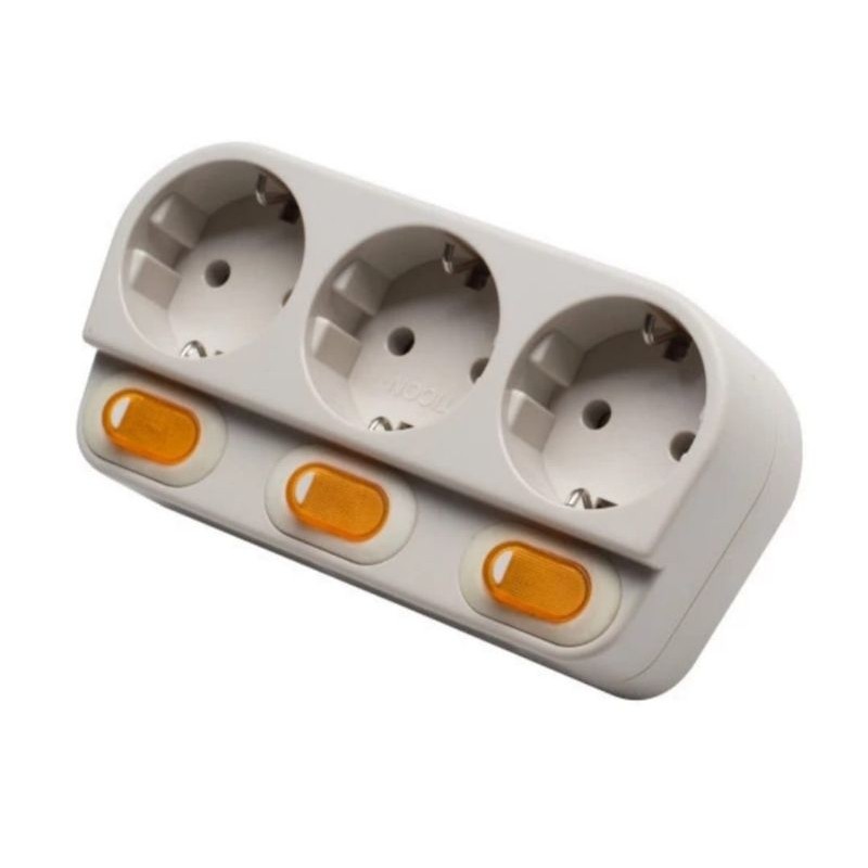 Stop Kontak Uticon 3 Lubang Saklar