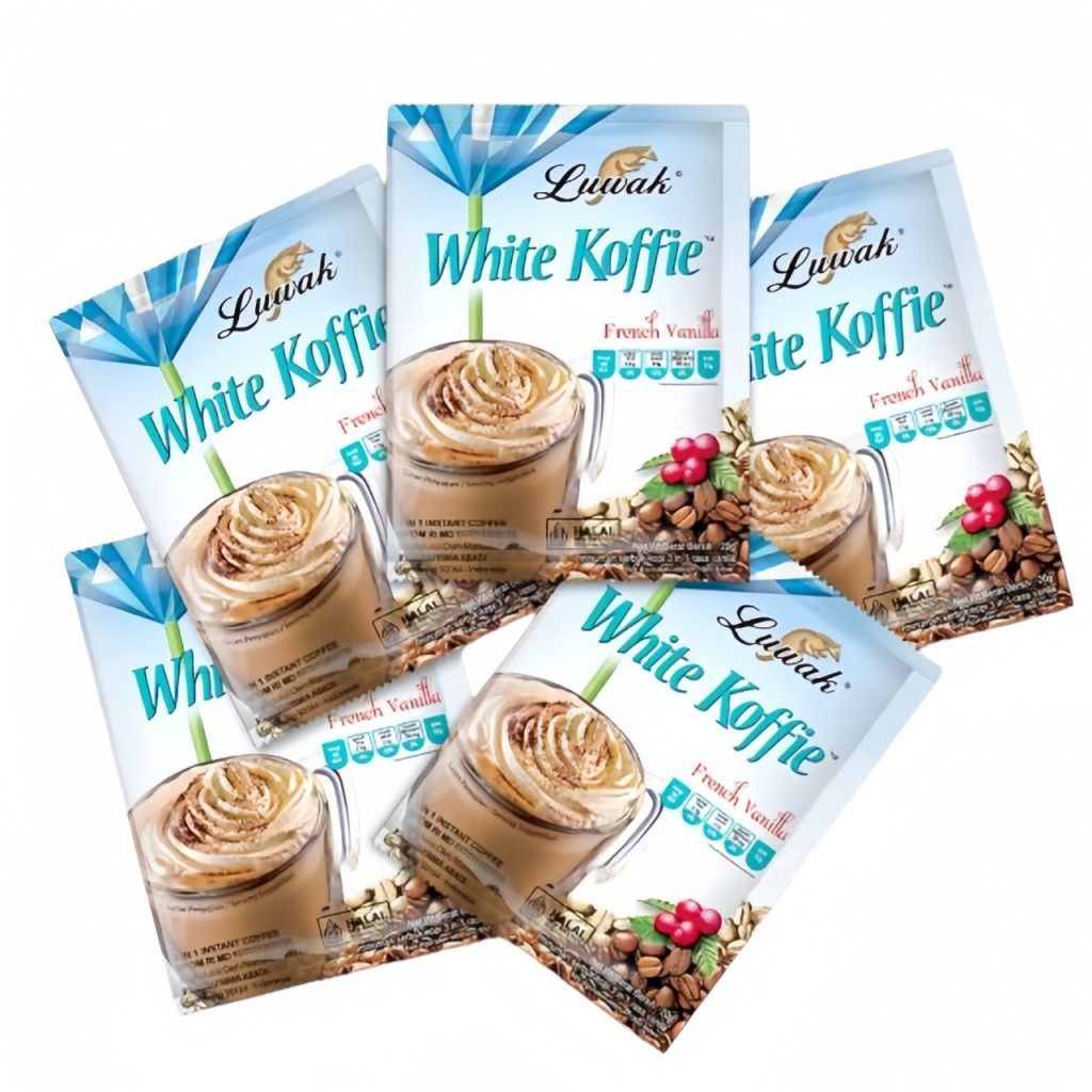 

[Kopi] Luwak White Koffie French Vanila 20gr - 1/2 Renceng | Isi 5 Sachet