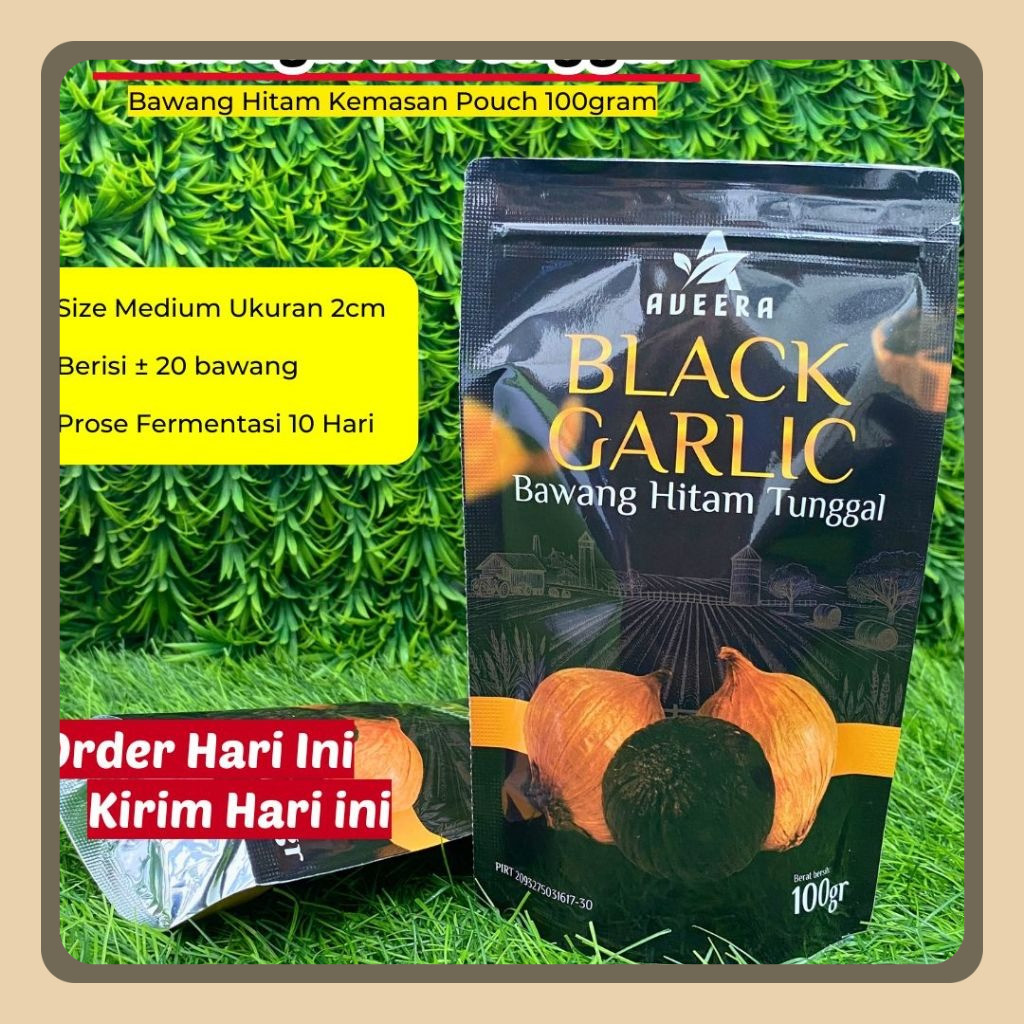 

Black Garlic Bawang Lanang 100gram - Bawang Hitam Kating Multiclove Original 100 Gram