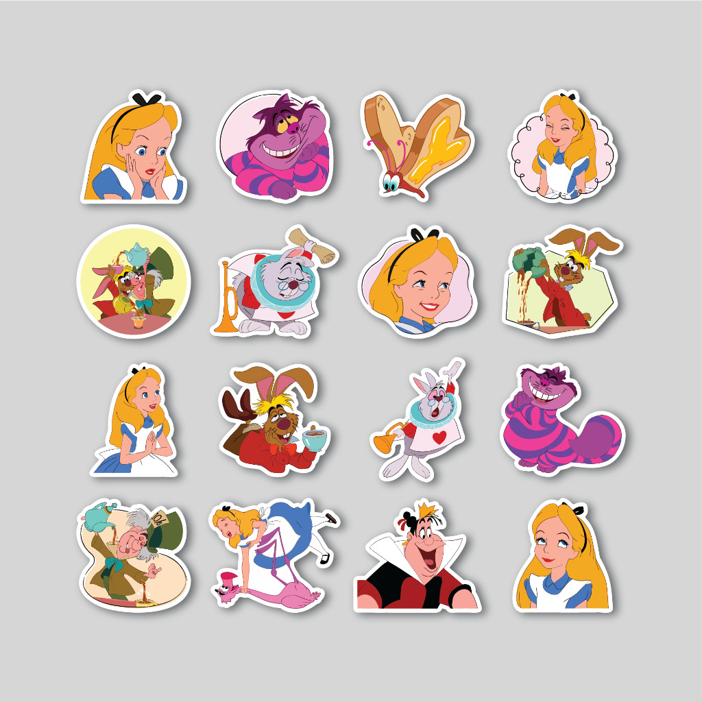 

Sticker Pack Alice In Wonderland | Sticker Tumblr | Stiker Laptop Koper Helm