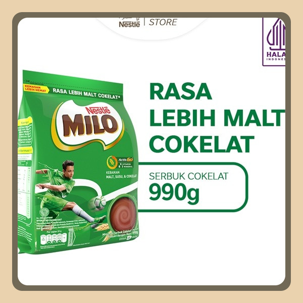 

MILO ACTIV-GO Susu Coklat Pouch/ Kaleng 990 Gr