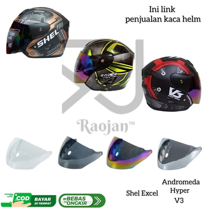 Kaca helm Shel Excel Andromeda Visor helm Shel Excel Hyper V3