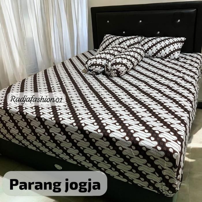 Dijual SPREI MTF BATIK JUMBO 200x200  t20 Katun home made Katun Kain Karet sudut - Parang 1, 200x200