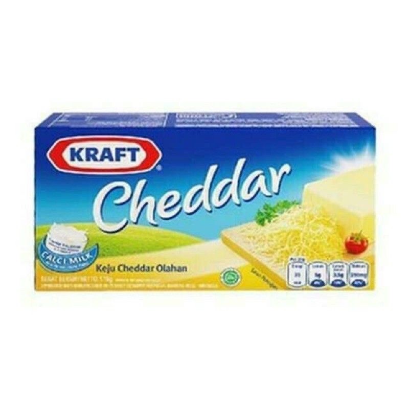 

Keju Kraft cheddar 160 gram - ABO
