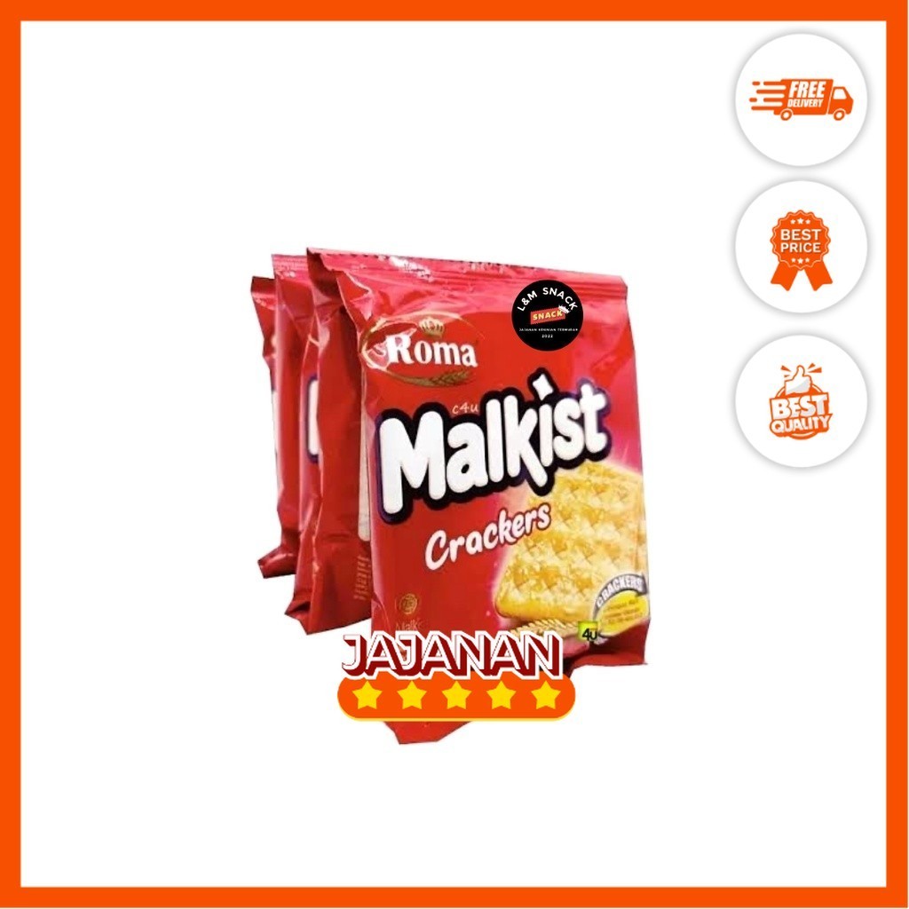 

Roma Biskuit Malkist Box/Renceng Rasa Abon/Coklat/Crackers Jajanan Termurah