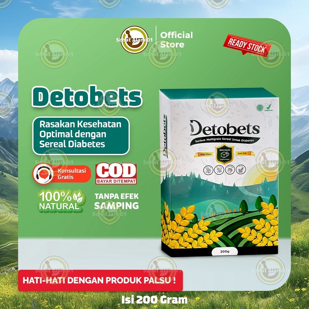 

Detobets Makanan Sereal untuk Penderita Diabetes Super Low Fat Menurunkan Kadar Gula 200GRAM