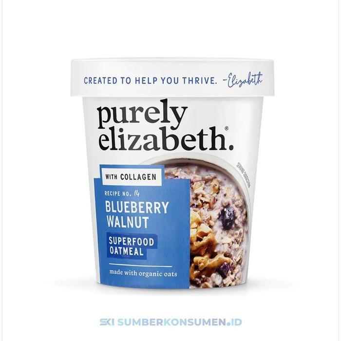 

PROMO!Purely Elizabeth Superfood Oatmeal Cup Semua Rasa 57g / Oat Granola - BlueberryWalnutREADY