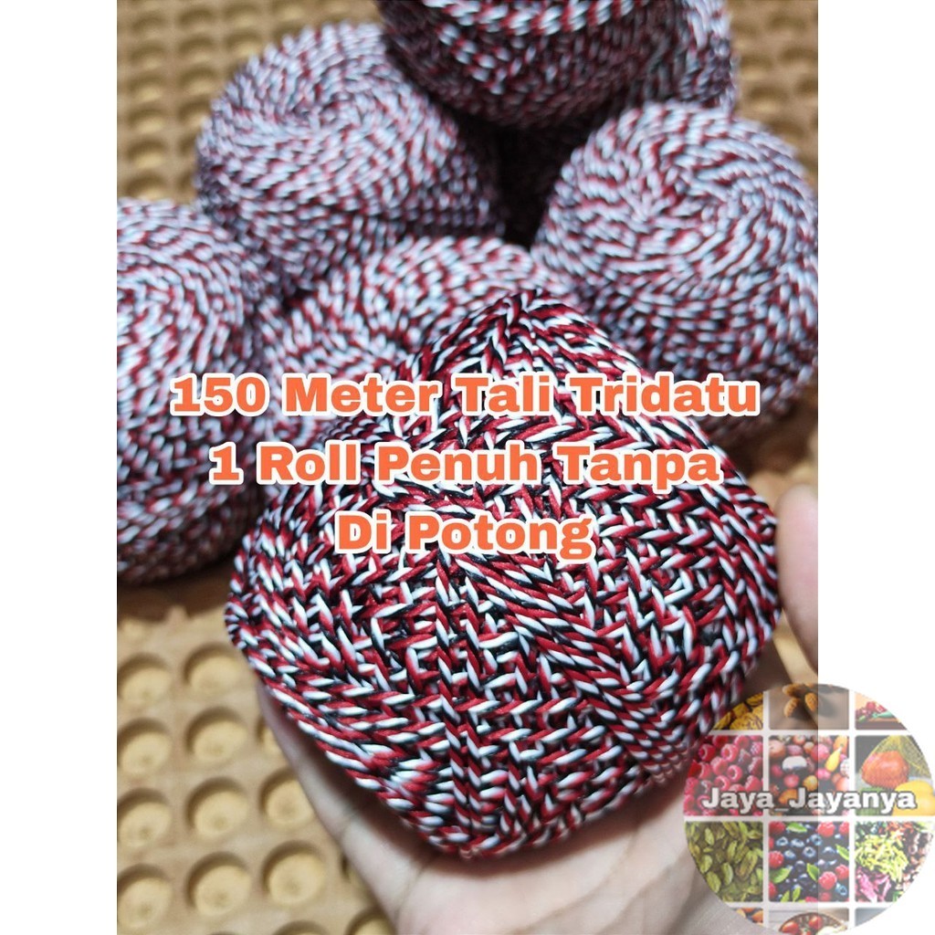 

TALI GELANG TRIDATU BALI TALI 3 WARNA TALI LILIT METERAN & 150 METER 1 ROLL BESAR ROLL PENUH BENANG 2MM Jaya_Jayanya