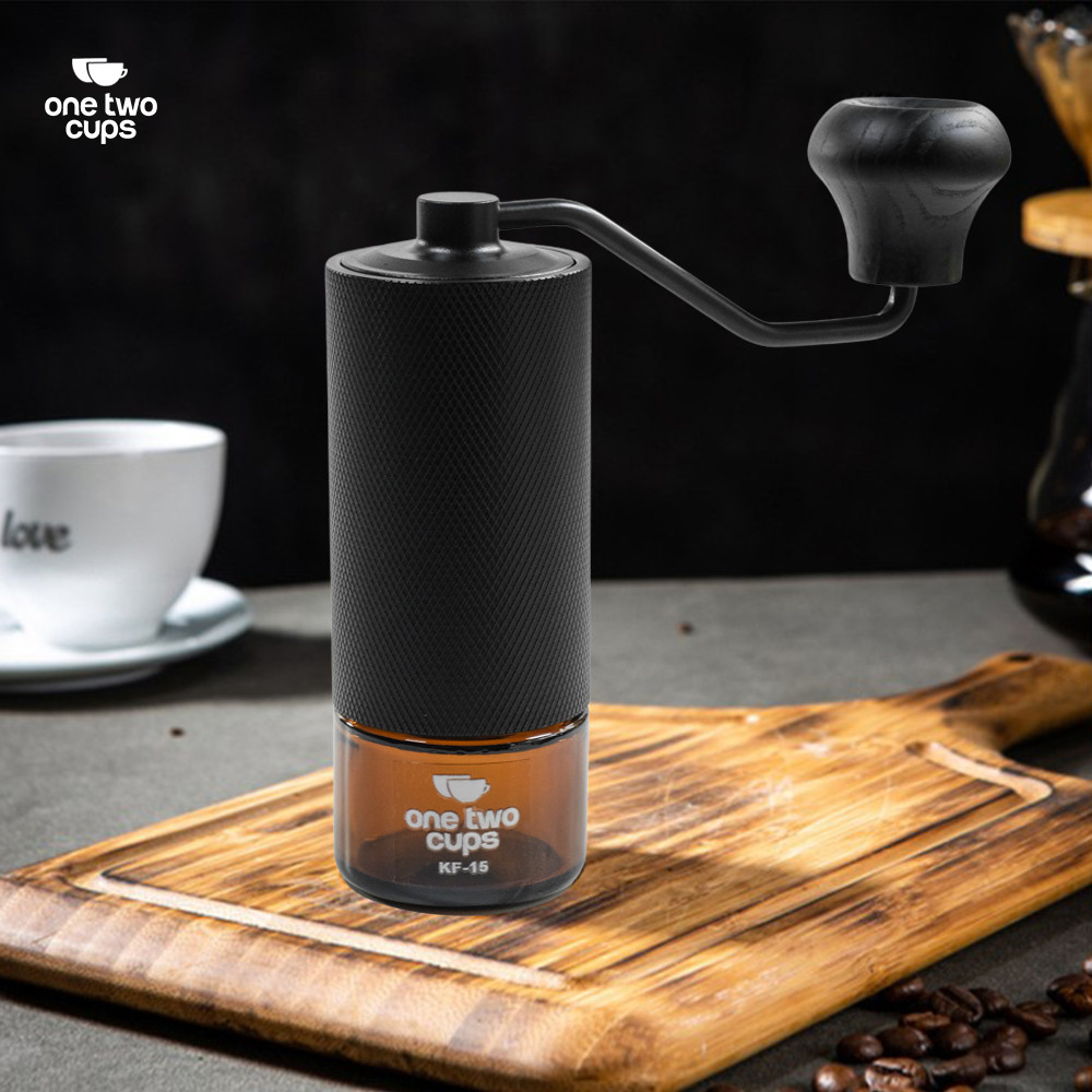

ORI One Two Cups Alat Penggiling Kopi Manual Coffee Grinder Adjustable - KF-15