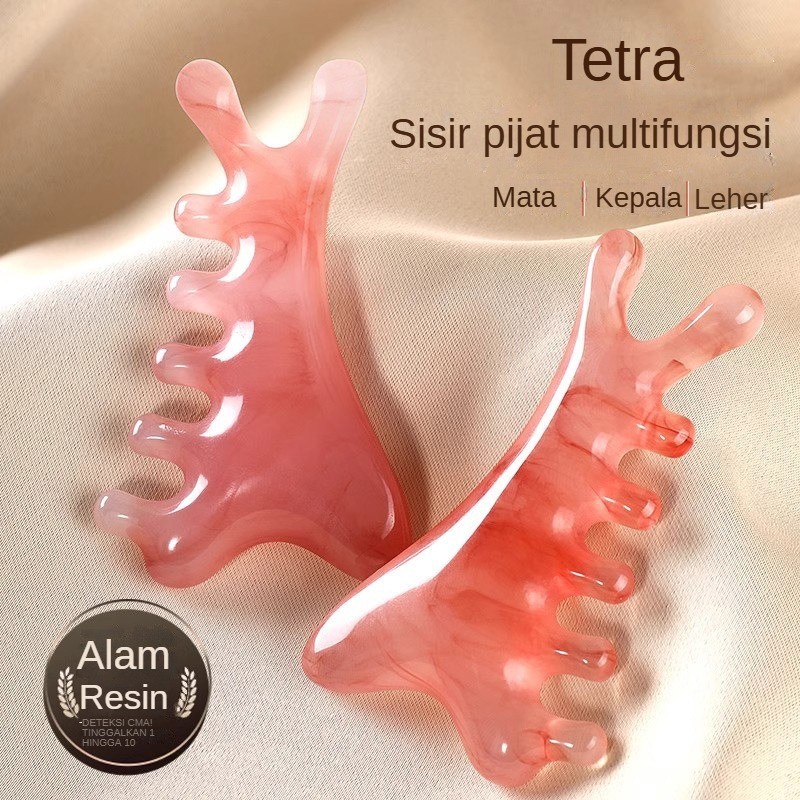 Sisir Pijat Lumba-Lumba - Alat Pijat Kepala & Akupresur untuk Wanita