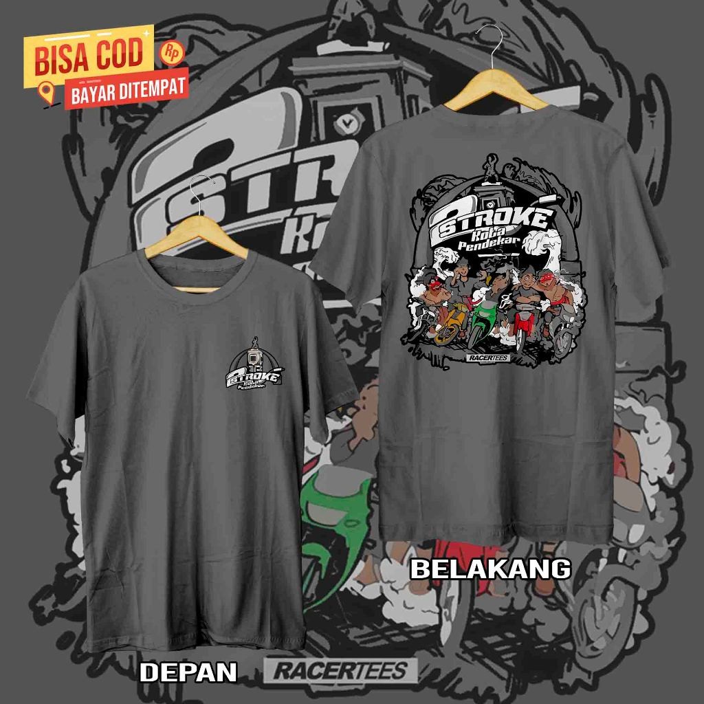 Kaos TWO STROKE KOTA PENDEKAR x Racertees MECO