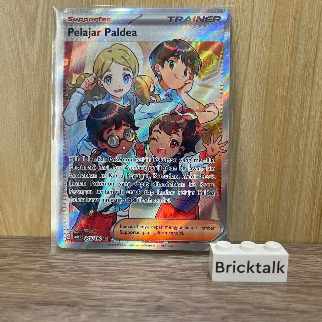Kartu Pokemon pelajar paldea 345 Sr sv4a TCG pokemon