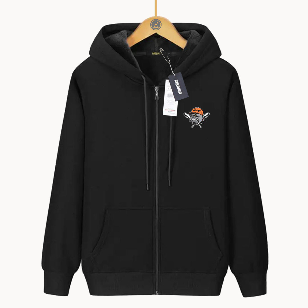 Zirdigo Jaket Zipper Distro Zirdigo X Logo Jaket Unisex Resleting