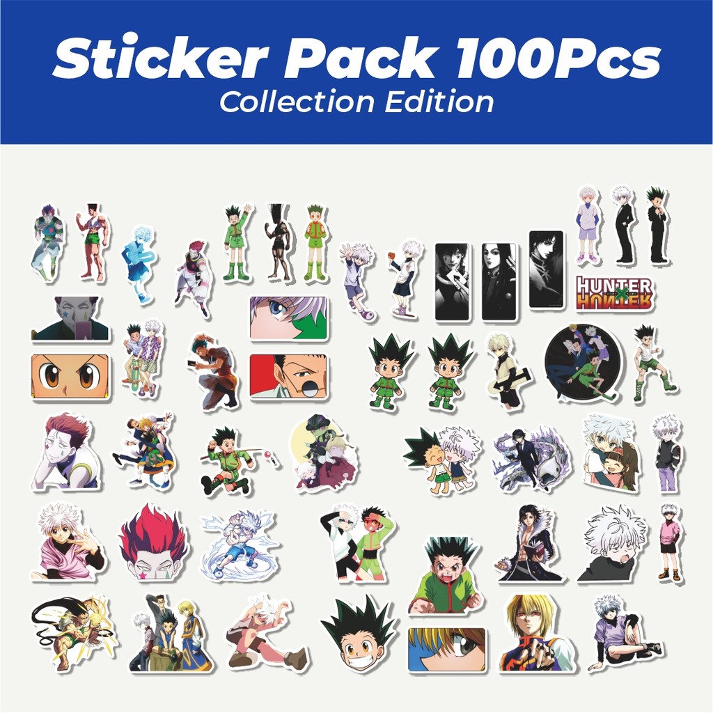 

Hot Sticker Anime Hunter X Hunter Lucu Anti Air Stikers Berperekat Waterproof Sticker Decal Buat Motor Helm Buku Journal Koper Casing HP Laptop Botol Minum