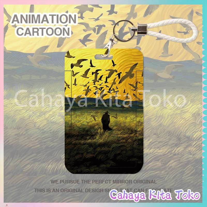 

【Diskon Lebaran】ID CARD HOLDER/SARUNG KARTU/pesanan Hadiah Khusus/SUPPORT HARGA GROSIR/Tekstur Premium Pada Lukisan Oils Seni