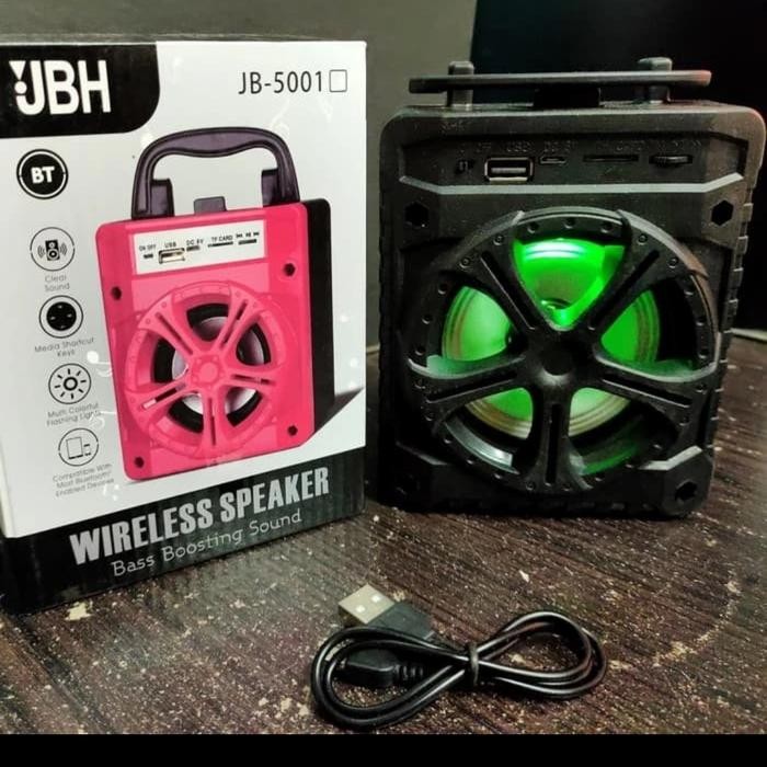 BOP SPEAKER + MIC JB5001 / SPEAKER PORTABLE BLUETOOTH JBH WIRELESS BISA KARAOKE MIC AUX