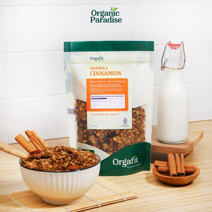 

Granola Cinnamon Special 500 Gram / Sereal Granola rasa Cinnamon Special 500 gram Organic Paradise - Spesifikasi HOL