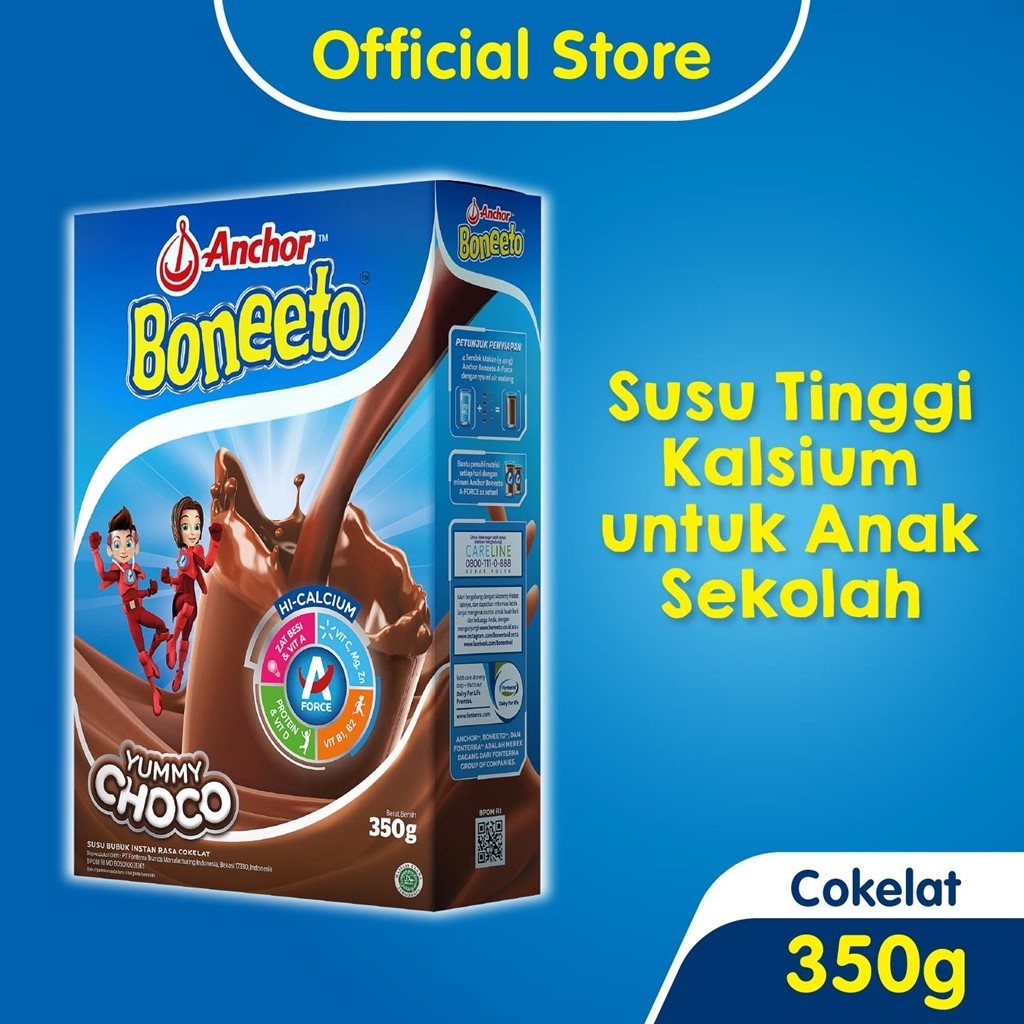 

Boneeto Susu Bubuk Anak Sekolah Yummy Choco 320gr - Nutrisi Pertumbuhan Anak
