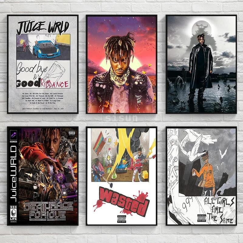 

Juice Wrld Goodbye Good Riddance Album Art Poster Canvas Print Wall Decor for Bedroom Home