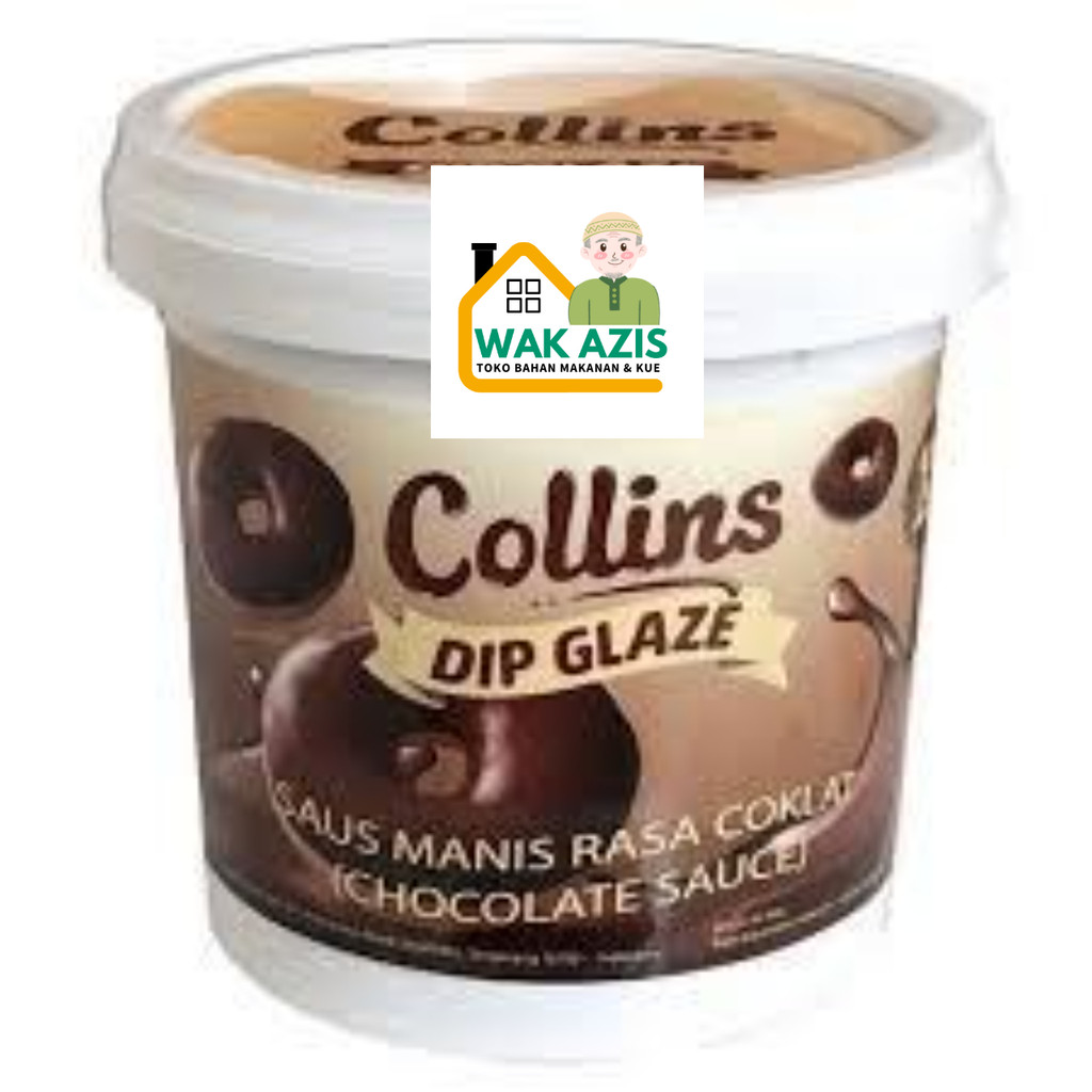 

Collins Dip Glaze Chocolate 1 KG - Collin Cokelat Pasta Coklat selai 1KG