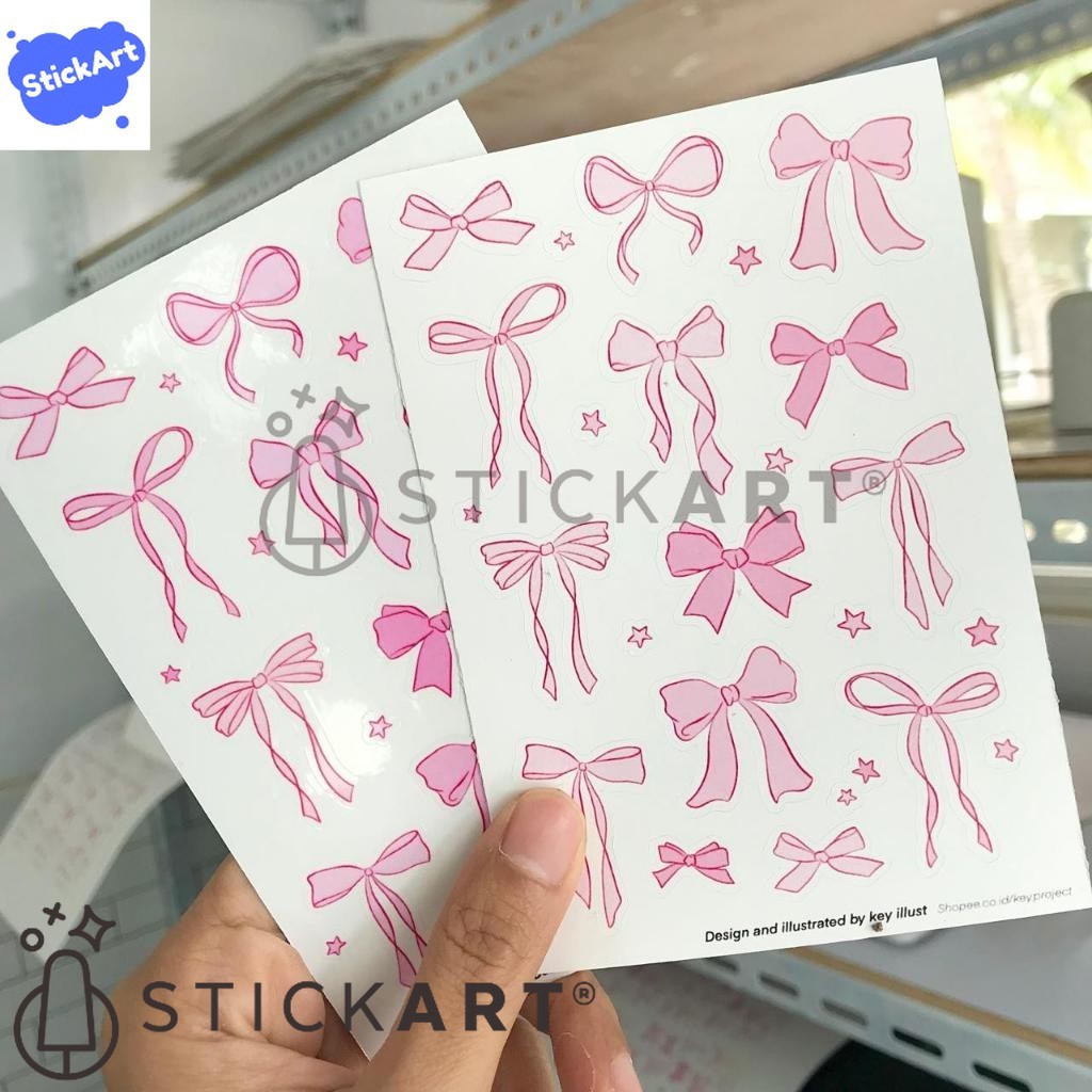 

[STICKART] Stiker Coquette/ Stiker Pita/ Sticker Coquette Aesthetic BAHAN DAN KWALITAS PREMIUM