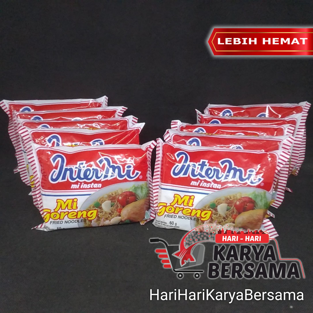 

INTERMI MIE INSTAN RASA MI GORENG PACK ISI 10'S X 60GR