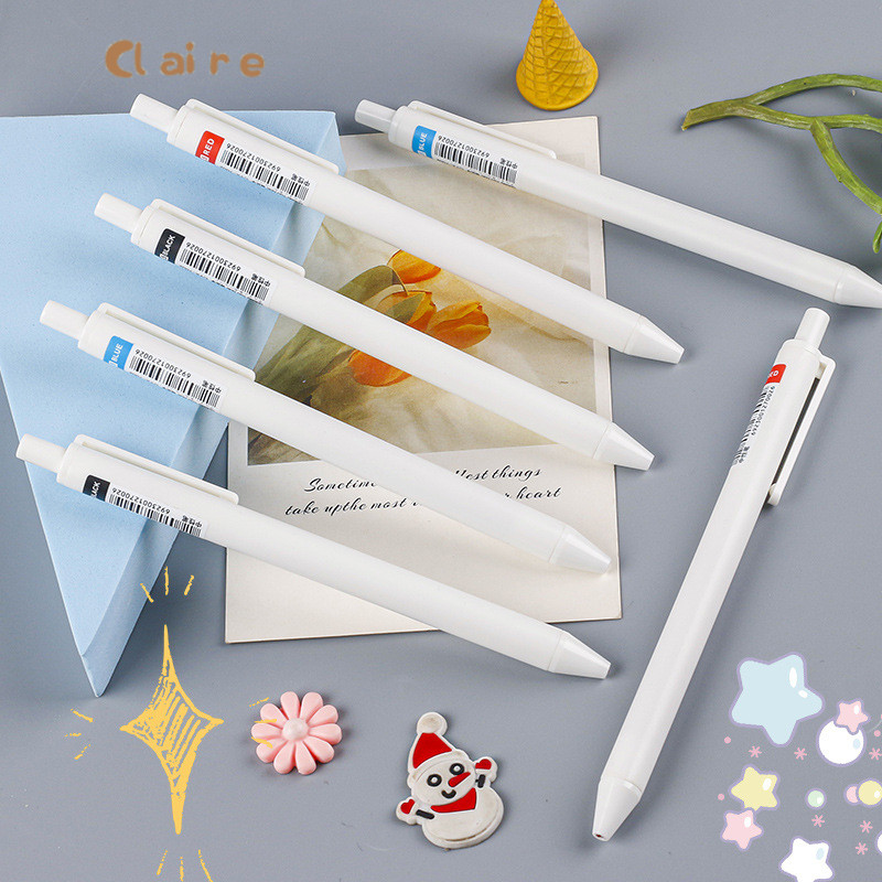 

Students Exam Pen ST Nib Press Type Black Pen 0.5 mm Quick Drying Simple Gel Ink Pen Claire home