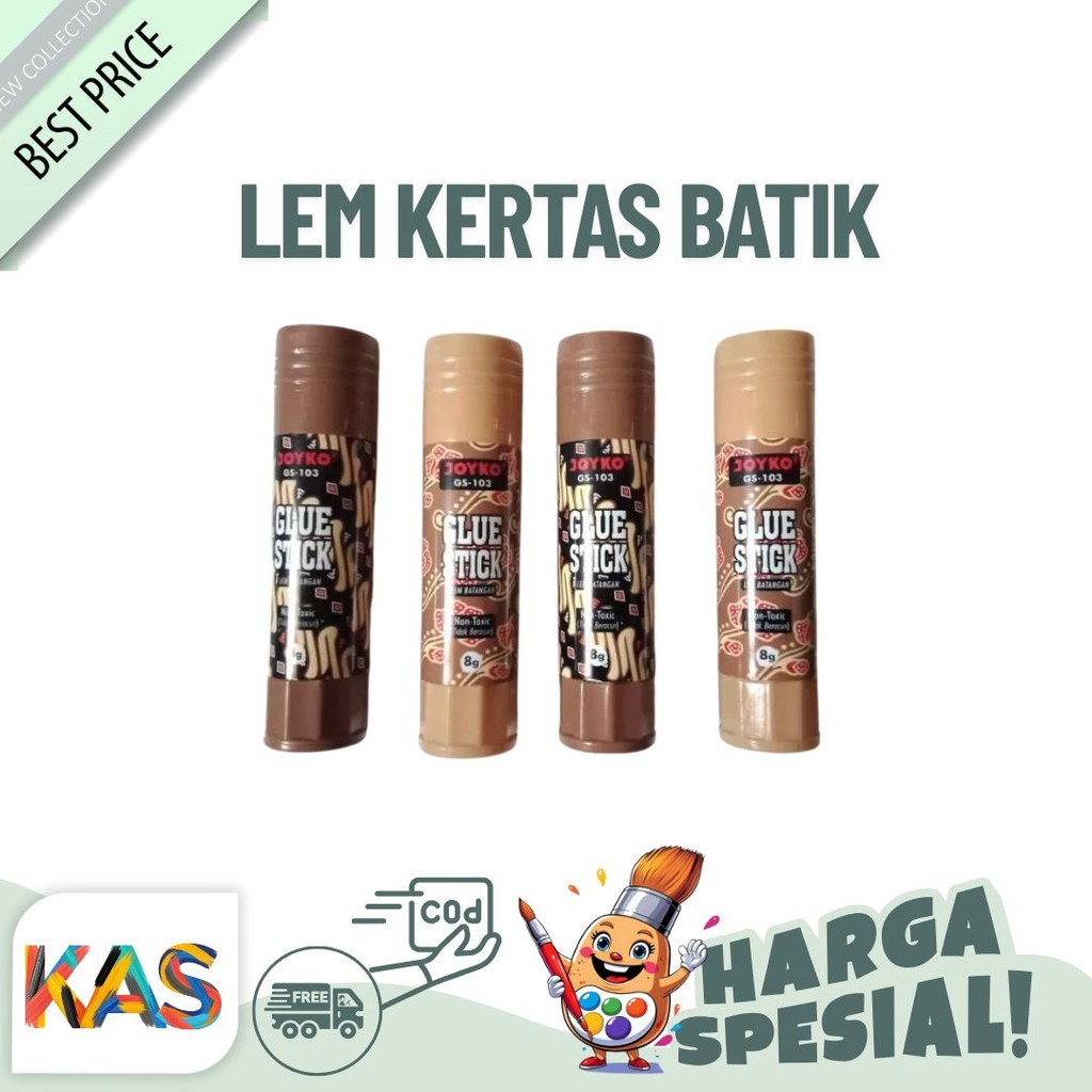 

Glue Stik/Lem Kertas Joyko GS-103 Motif Batik 8g