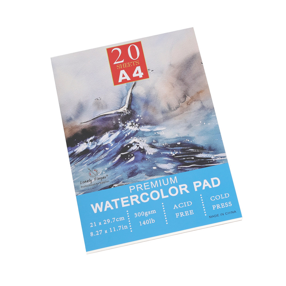 

A3/A4/A5 Watercolor Pad, 140lb/300gsm, 20 Sheets | Cold-Pressed, Acid-Free, Artist Paper for Adults and Students - Painting, Gou