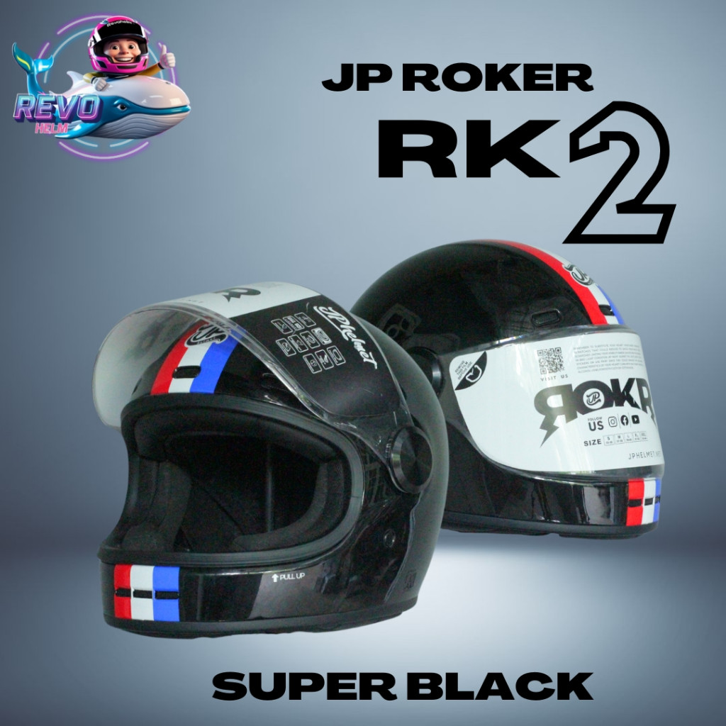 HELM JP ROKR SOLID & MOTIF ORIGINAL, HELM FULL FACE JPX RETRO CULTURE KEREN, JPX HELMET OFFICIALco