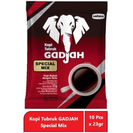 

Kopi Tubruk Gadjah Special Mix 2in1 23gr 10 Pcs