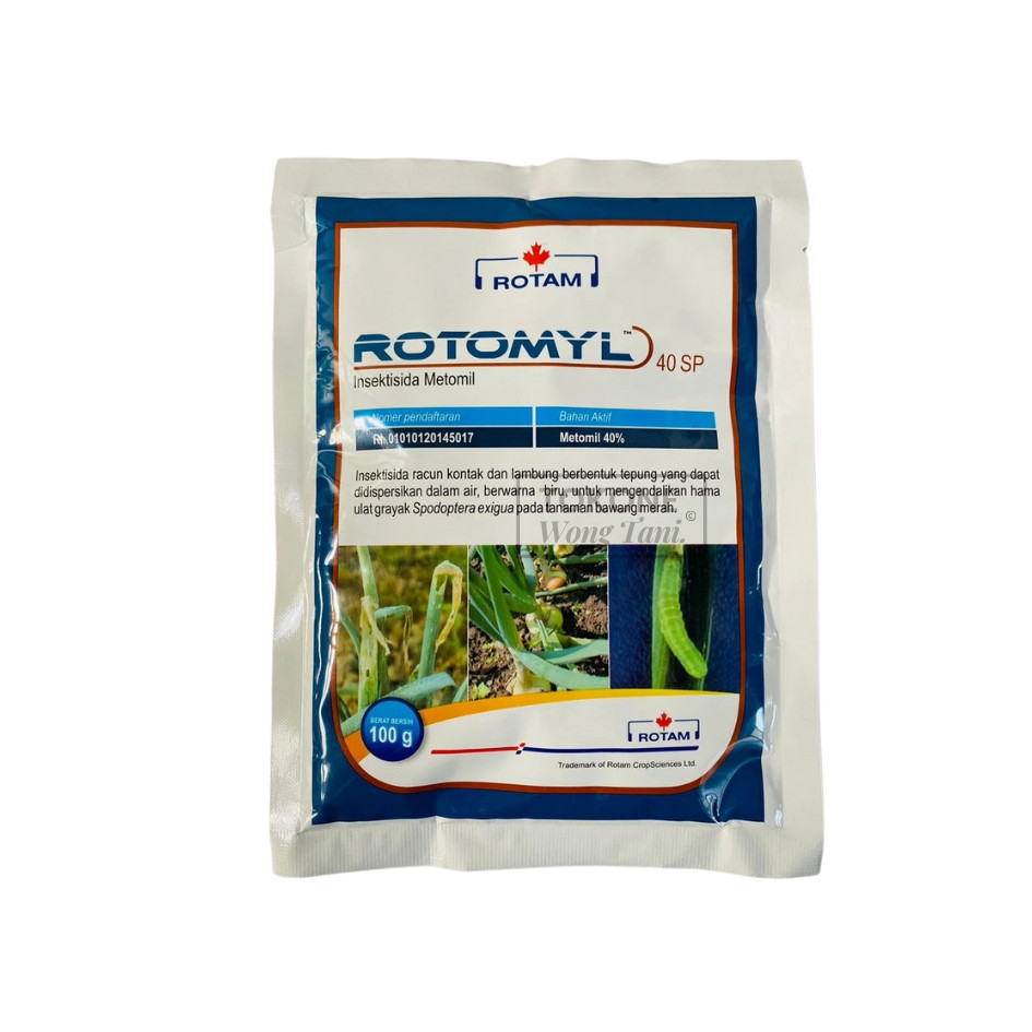 Insektisida ROTOMYL 40SP 100gr ROTAM INDONESIA Metomil Kontak Serbaguna