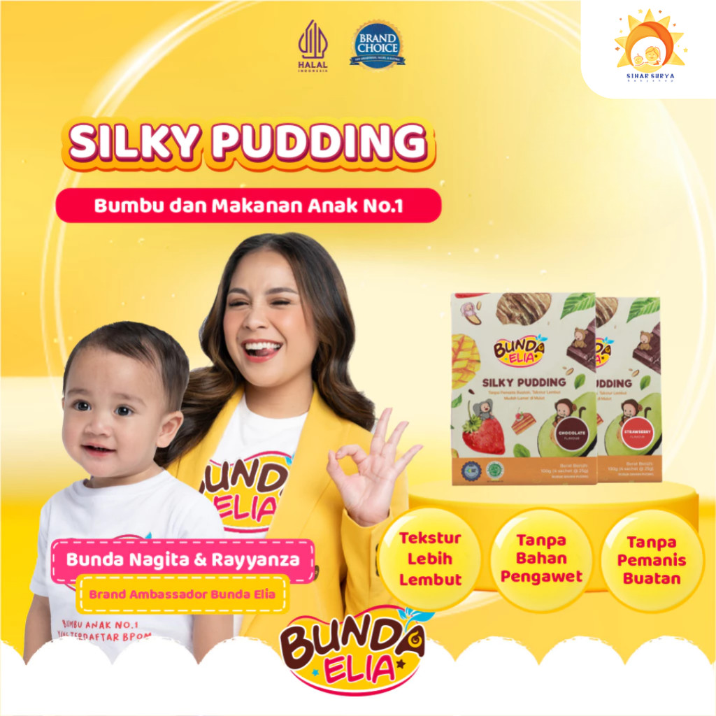 

Bumbu Bunda Silky Puding Chocolate/ Taro/ Strawberry/ Plain/ Redvelvet
