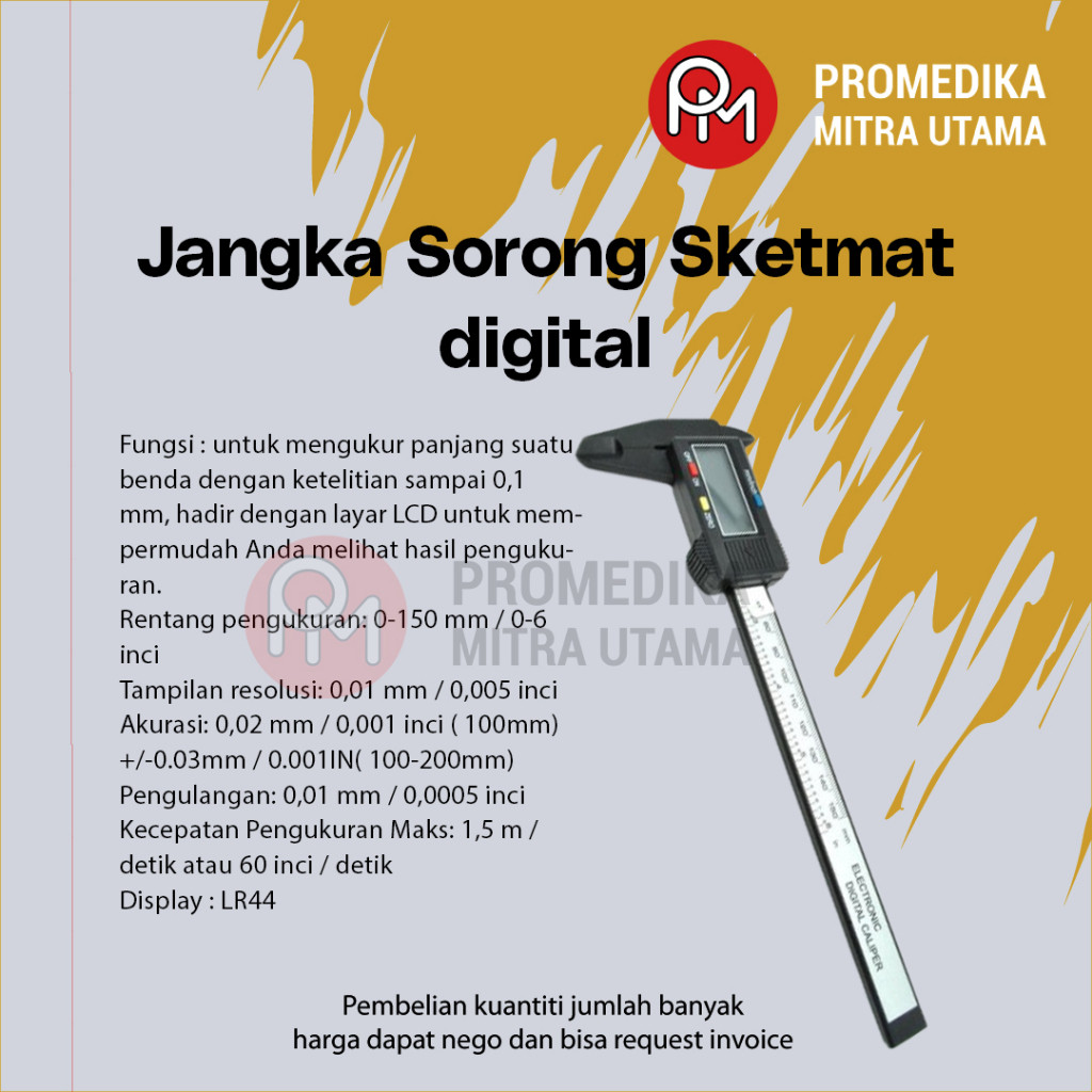 Jangka Sorong Sketmat Digital