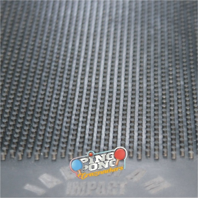 Karet Bintik Tenis Meja Jahanam Impact Merah Hitam