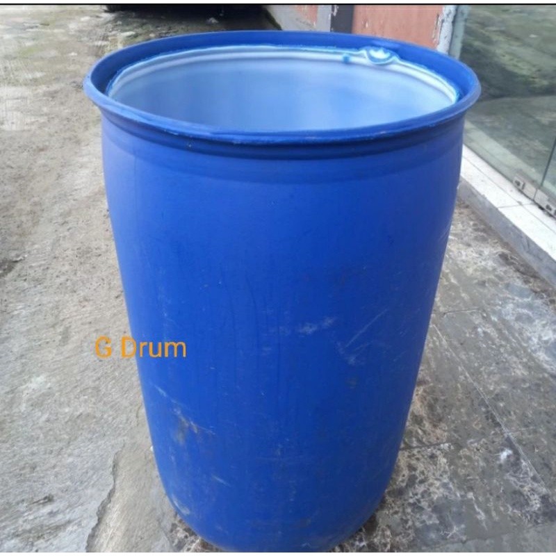 Drum Plastik HDPE kapasitas 200 liter/Bak Air/Kolam Ikan KecilCO