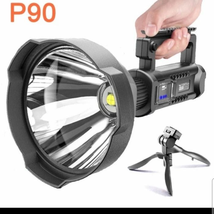 Senter sorot Super Bright 9000 Lumens Big lamp LEED XHP50 USB CHARGER