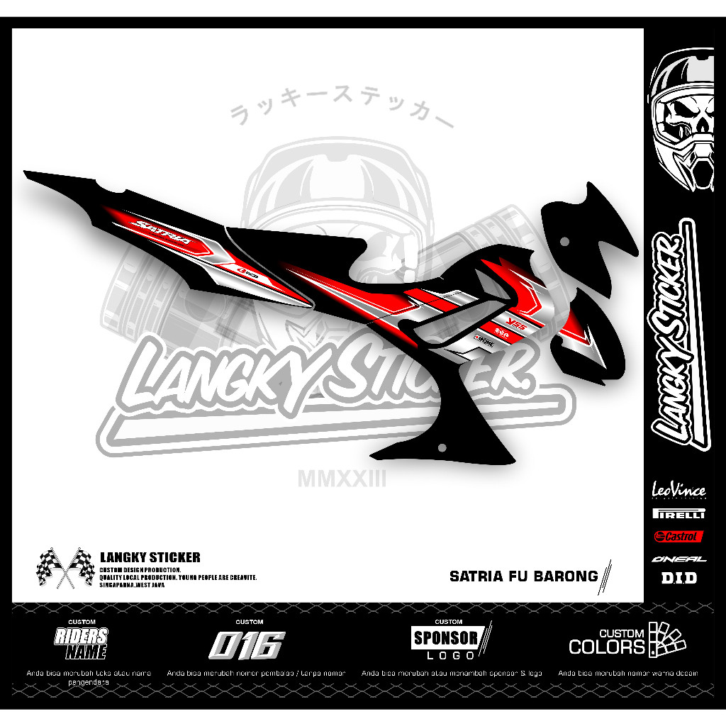 Striping/Stiker Satria FU Barong - Satria FU Lama FB-06