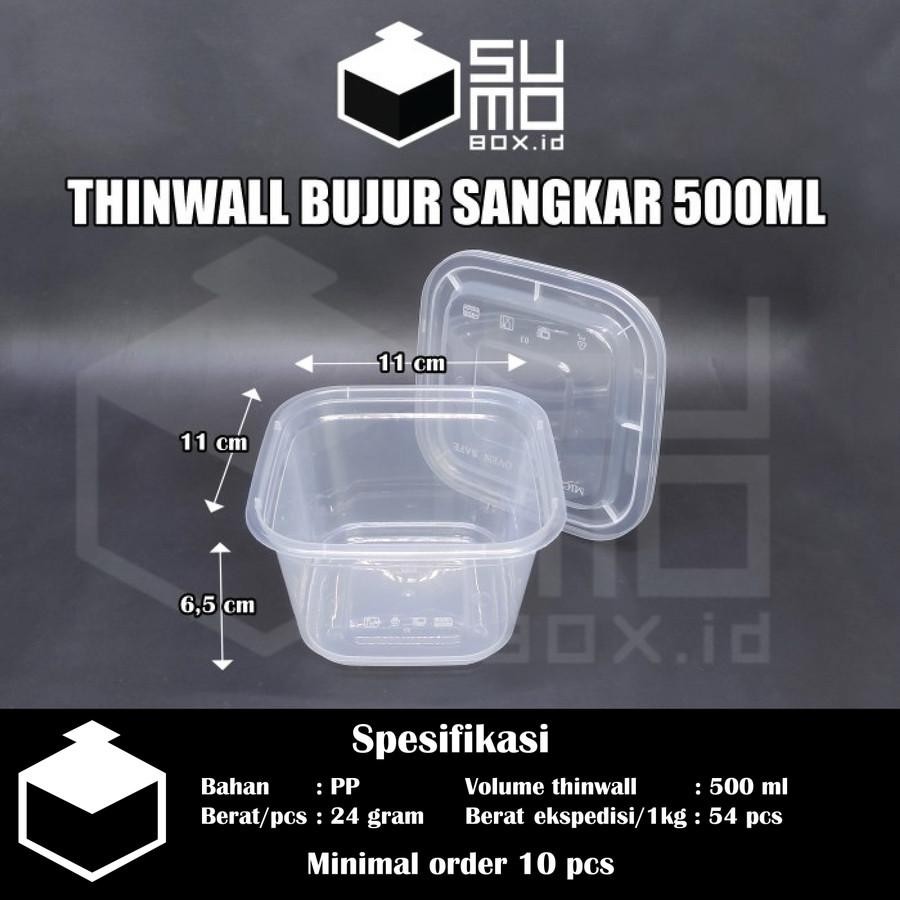 (ISI 25PCS) Thinwall Sumobox Kotak 500ml