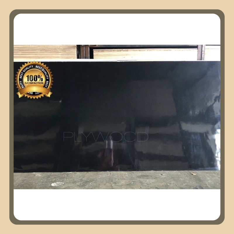 Triplek Melamin Hitam 3mm Kilat / Multiplek Melamin Hitam Glossy