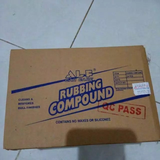 1 Dus alf rubbing compound kompon motor mobil helm kompon  kompon mobilCO