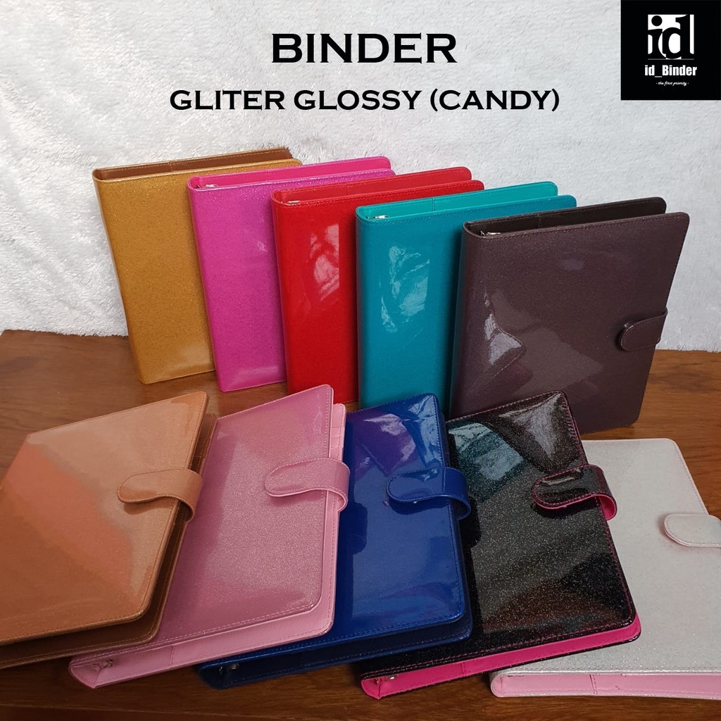 

BINDER GLITER GLOSSY (CANDY) 10 WARNA PILIHAN A5 DAN B5