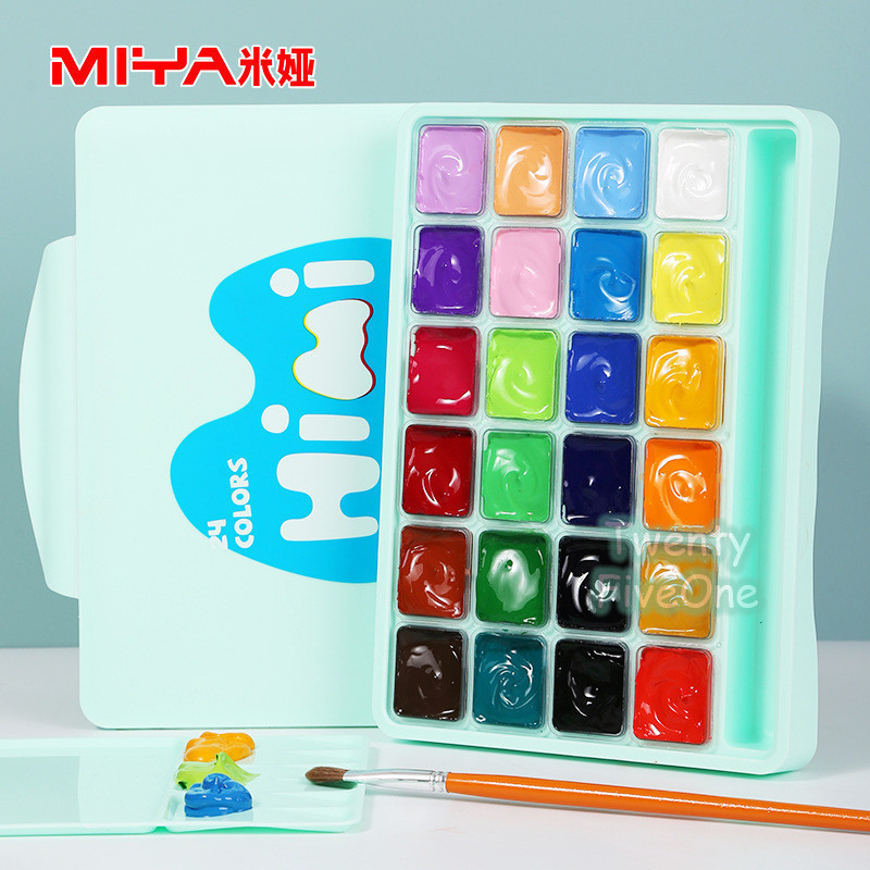 

MIYA Set Cat Guas HIMI 30ml 18/24 Warna Cangkir Jelly Guas Tidak Beracun Cat Cat Air